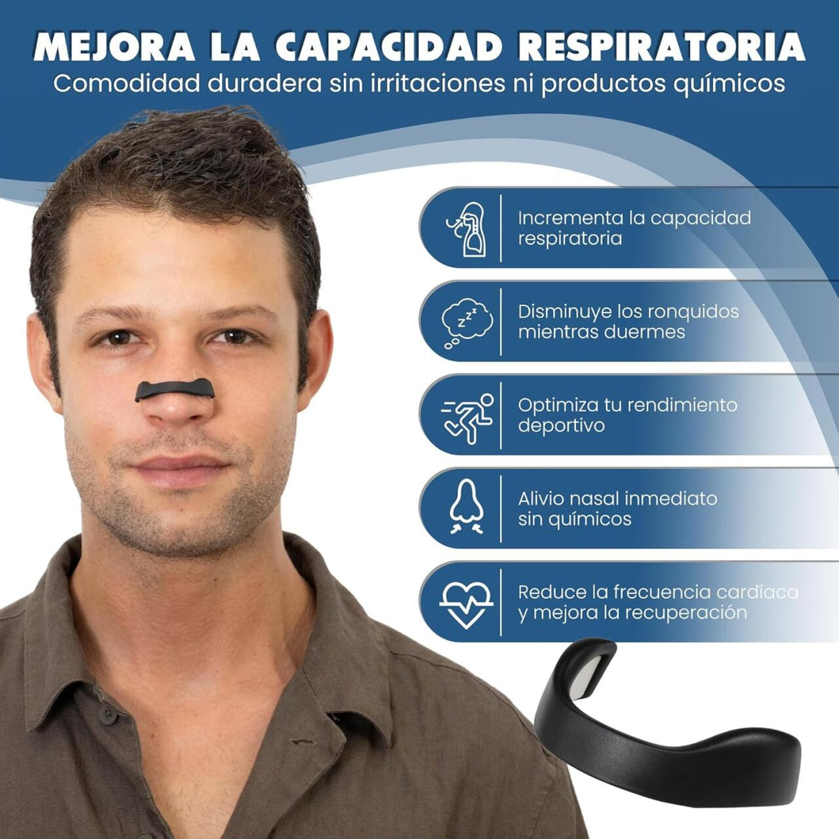 TIRAS NASALES MAGNETICAS PARA DEPORTE O DORMIR