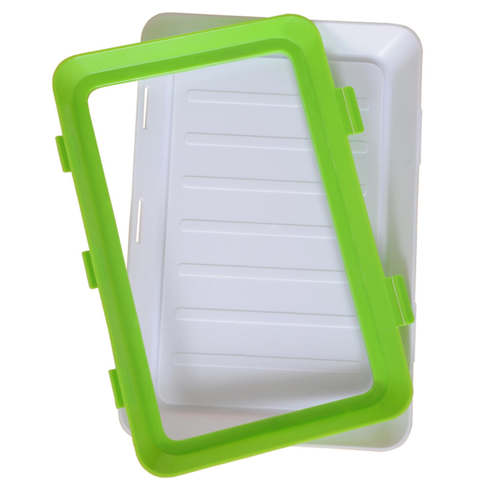 PACK DE 9 BANDEJAS APILABLES CON TAPA FLEXIBLE