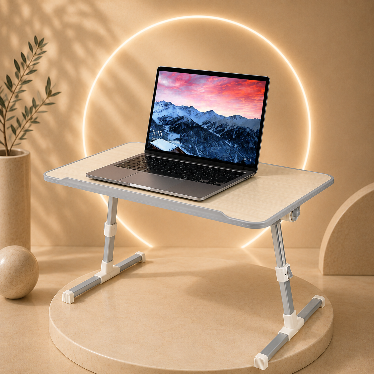 MESA PLEGABLE PARA ORDENADORES PORTATILES CON VENTILADOR USB ADAPTABLE