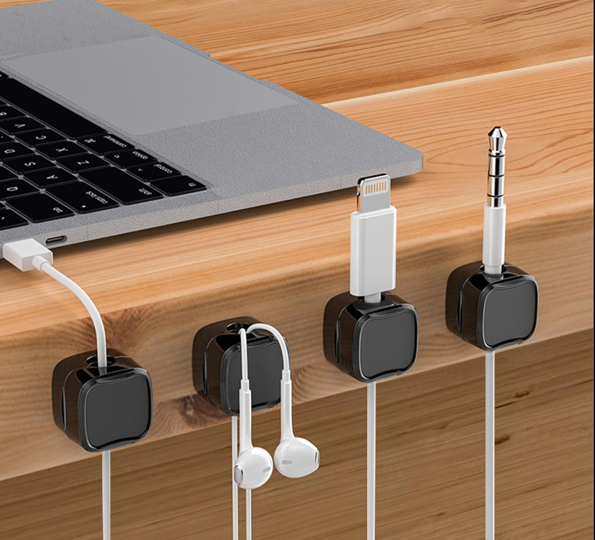 ORGANIZADOR DE CABLES (6 PIEZAS)