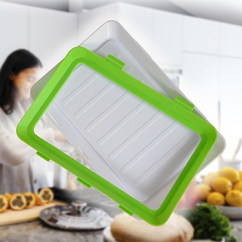 PACK DE 9 BANDEJAS APILABLES CON TAPA FLEXIBLE