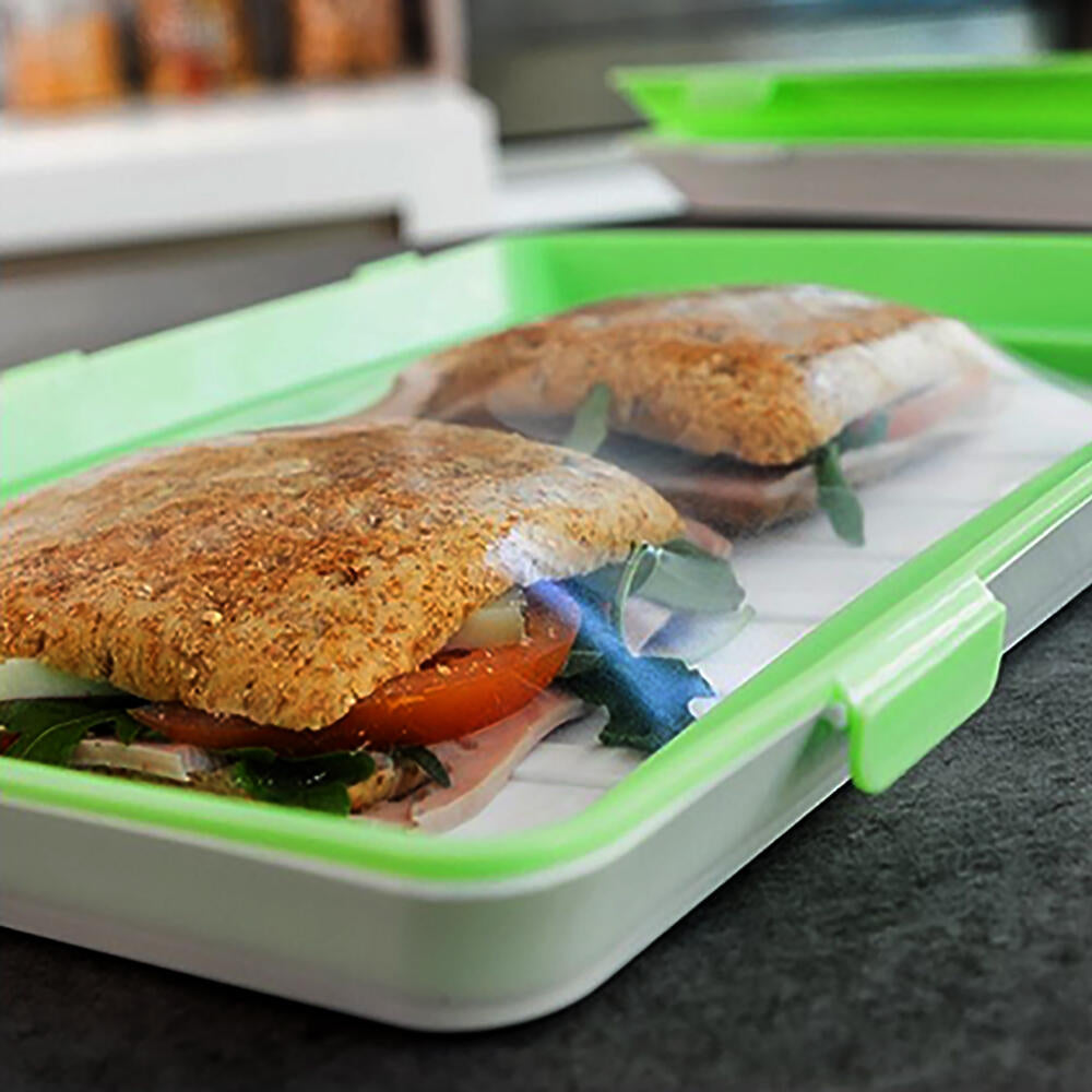 PACK DE 9 BANDEJAS APILABLES CON TAPA FLEXIBLE